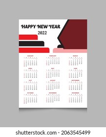 Eine Seite Wall Calendar Design 2021.Wall Calendar Design 2021, Wandkalender-Design festlegen. Die Woche beginnt am Samstag. Neujahrskalender 2021 minimal.