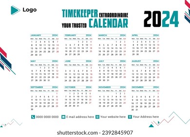 	
plantilla de diseño de calendario de pared de una página