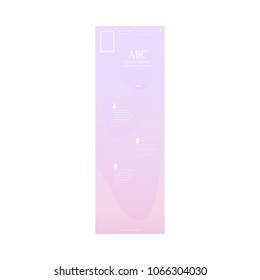 One page website background in trendy pastel colors with gradient color transition. Modern landing page template design for business. Vector illustration.