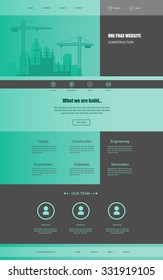 One page website design.