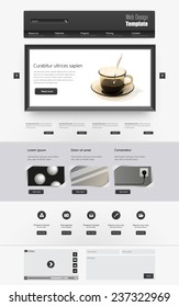 One page website design template. All in one set for website design that includes one page website template.