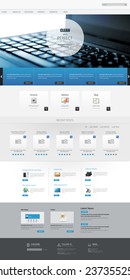 One Page Website Design Template. All In One Set For Website Design That Includes One Page Website Template.