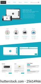One page website design template. All in one set for website design that includes one page website templates,