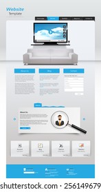 One page website design template. All in one set for website design that includes one page website templates,