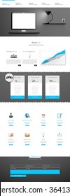 One page website design template 