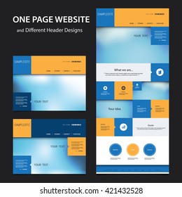 One Page Website Design Template for Your Business