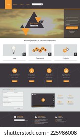 One Page Website Template  