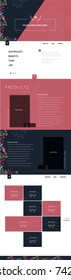 One Page Website Template  For any company