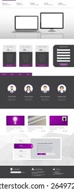 one page website template design 