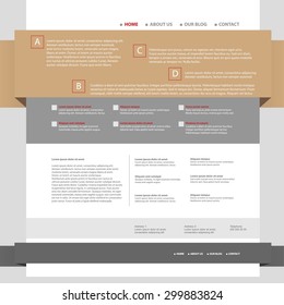 One page website template design
