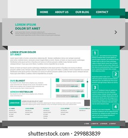 One page website template design