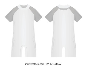 One peace kids swimsuit. vector