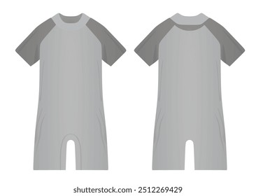 One peace kids swimsuit. vector