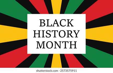 one person black man or woman side view potrait silhouette ,confident pose with red, yellow and green color. Black History Month color background with copy space for text. Vector illustration. EPS 10