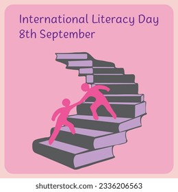 One person helps another climb the bookish ladder of literacy. The file can be completely modified.