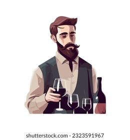 One person holding wine bottle over white