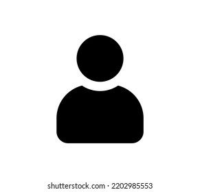 One Person Icon Vector Symbol Stock Vector (Royalty Free) 2202985553 ...