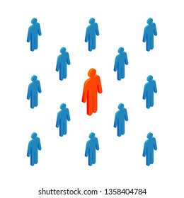 One Person Stands Out Others Best Stock Vector (Royalty Free ...