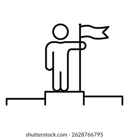 Icono de Ilustración vectorial de una persona 