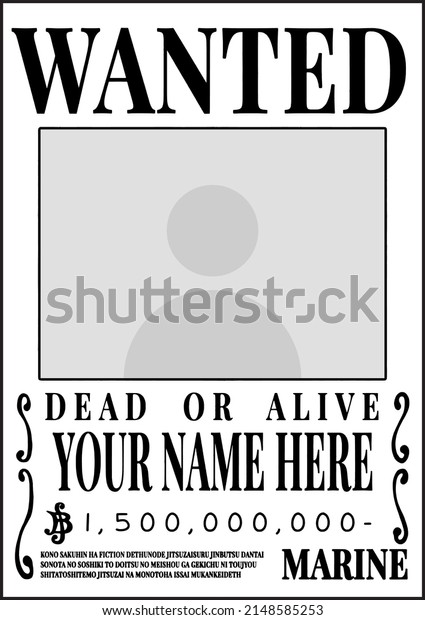 One Piece Dead Alive Posters Stock Vector (Royalty Free) 2148585253 ...