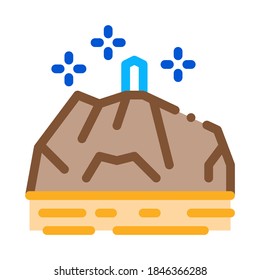 uno de los pilares del vector del icono del haj. uno de los pilares del signo del hajj. ilustración de símbolo de color