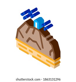 one of pillars of hajj icon vector. isometric one of pillars of hajj sign. color isolated symbol illustration