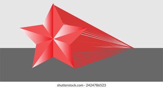 One pink star logo design.