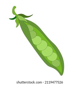 one pod of green peas without leaves. micro-green. Vegetarian food. eco-friendly farm product. rustic greenery
Green peas, vegetable pod.