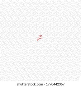 Una tecla roja Resaltar en segundo plano, Resumen de diseño vectorial  