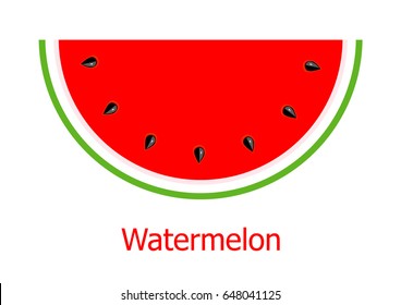 One red watermelon sticker and beautiful text.