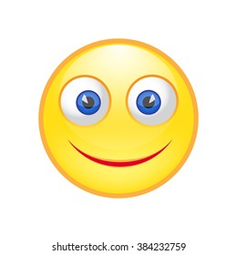 one round yellow ball head emotions