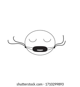 uno de los iconos vectoriales del emoji triste 