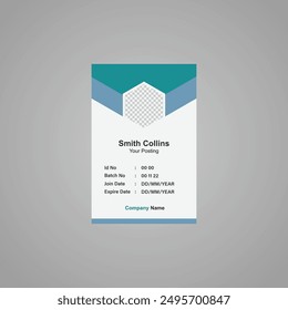 One said id card design template