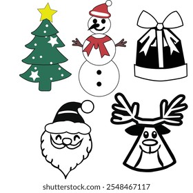 One set of Christmas Icon 