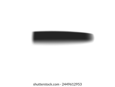 one shadow is long on a transparent background