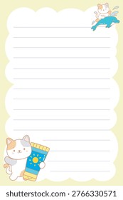 One sheet sticky notes