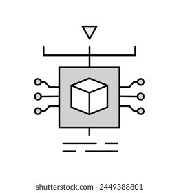 One shot Learning Model Development. Creating Resilient AI Models with Limited Data Instances. Vector Editable Stroke Icon.