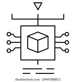 One shot Learning Model Development. Creating Resilient AI Models with Limited Data Instances. Vector Editable Stroke Icon.