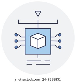 One shot Learning Model Development. Creating Resilient AI Models with Limited Data Instances. Vector Editable Stroke Icon.