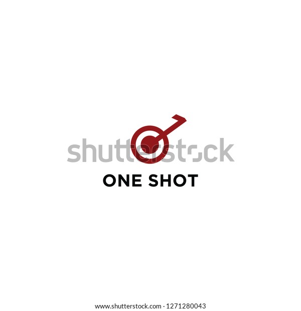 One Shot Logo Stock Vector (Royalty Free) 1271280043