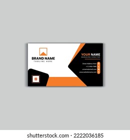 One side clean style modern business card template