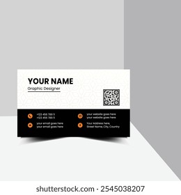 One side Corporate clean style modern business card design professional creative visiting card template