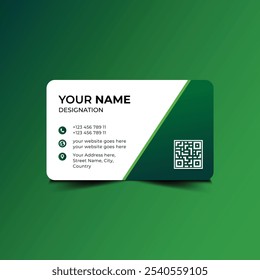 One side Creative And Modern Clean Business Card Design Template Visiting Corporate Business Card