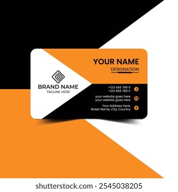 One side Luxury clean style modern business card, corporate, professional, business card template