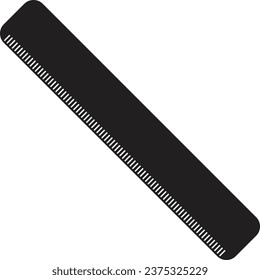 einseitig markierender Lineal schwarz