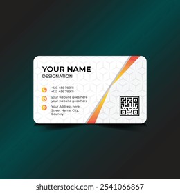 One side modern Creative business card, Corporate Business Card template