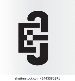 One simple approach could be to use a clean and modern font for the letters "EJ" with perhaps slight customization to make it unique. You might consider incorporating subtle design elements or accents