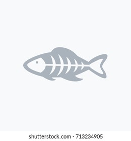 one simple clean whole fish organs diagram anatomy icon symbol flat design style vector & inside bones fish sign cartoon. fish body learning cartoon. science isolated 