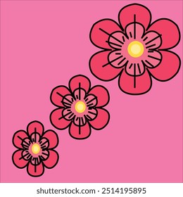 ONE SIMPLE DESIGN IN THE FORM OF A BACKGROUND WITH THE ADDITION OF ATTRACTIVE FLOWERS
