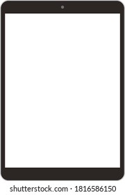 One simple front-facing tablet screen that is transparent inside the screen.